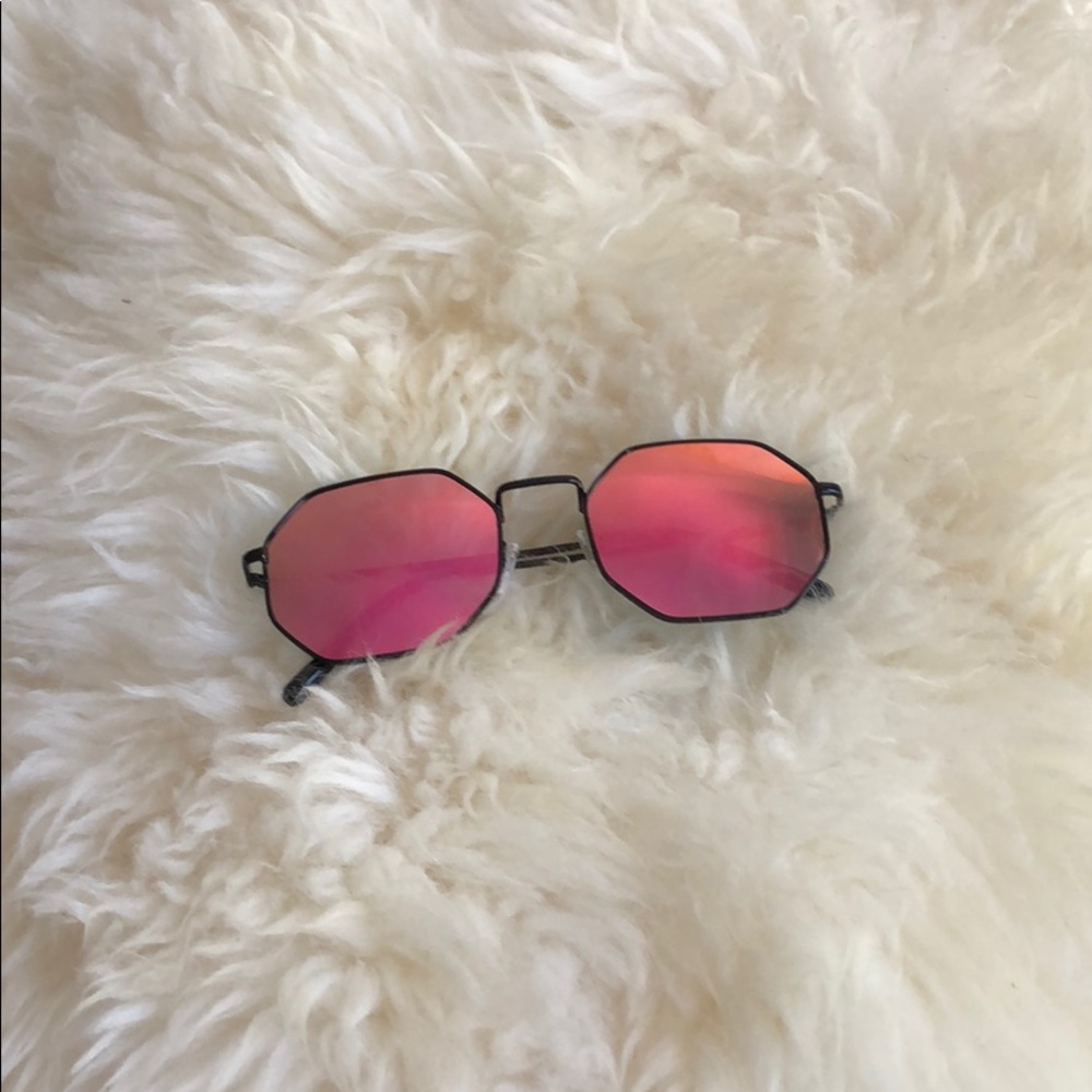 Pink Mirrored Festival Sunglasses